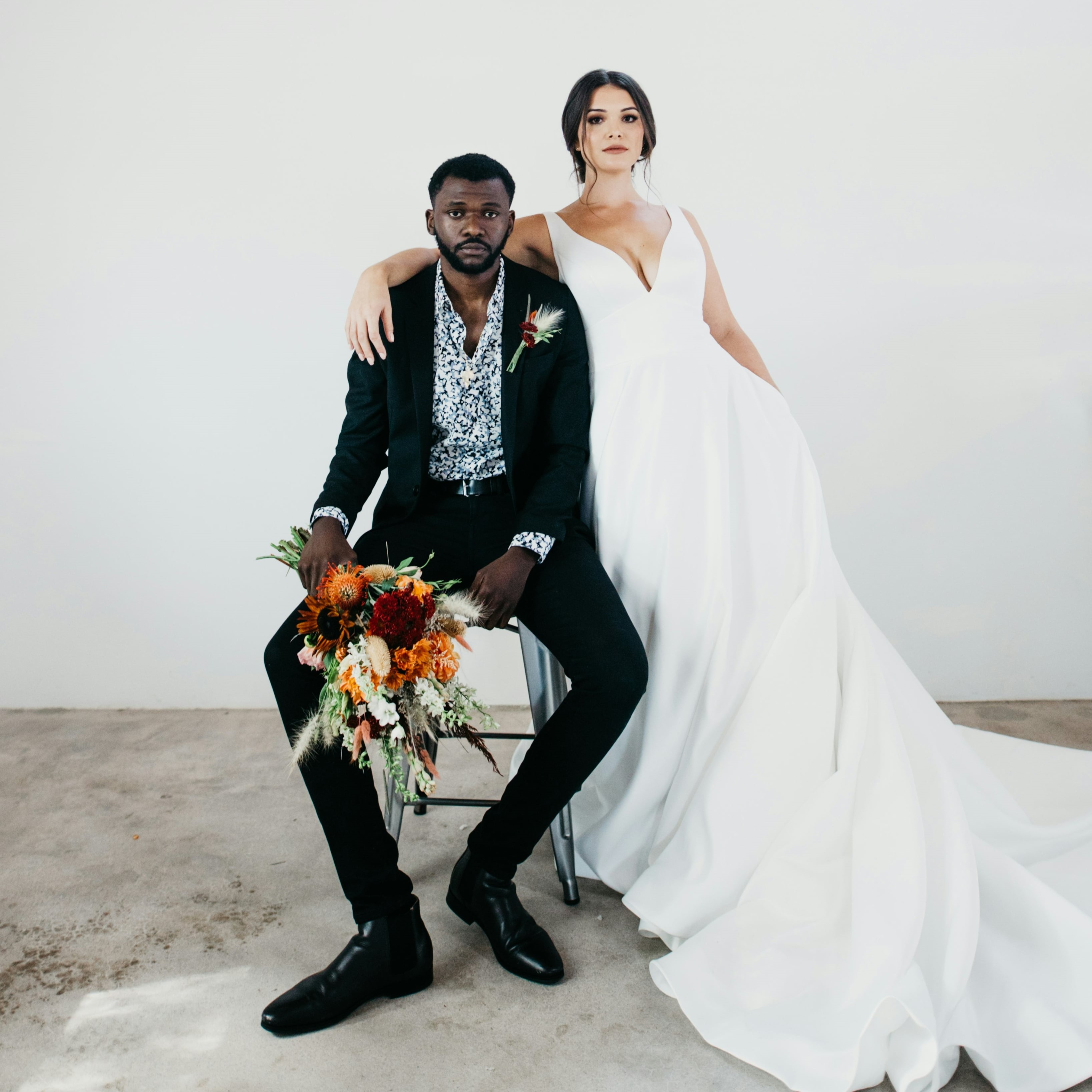 Shooting couple en studio